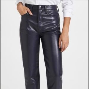NWT leather 90’s pinch waist. Color shadow. Size 23. Originally $288
